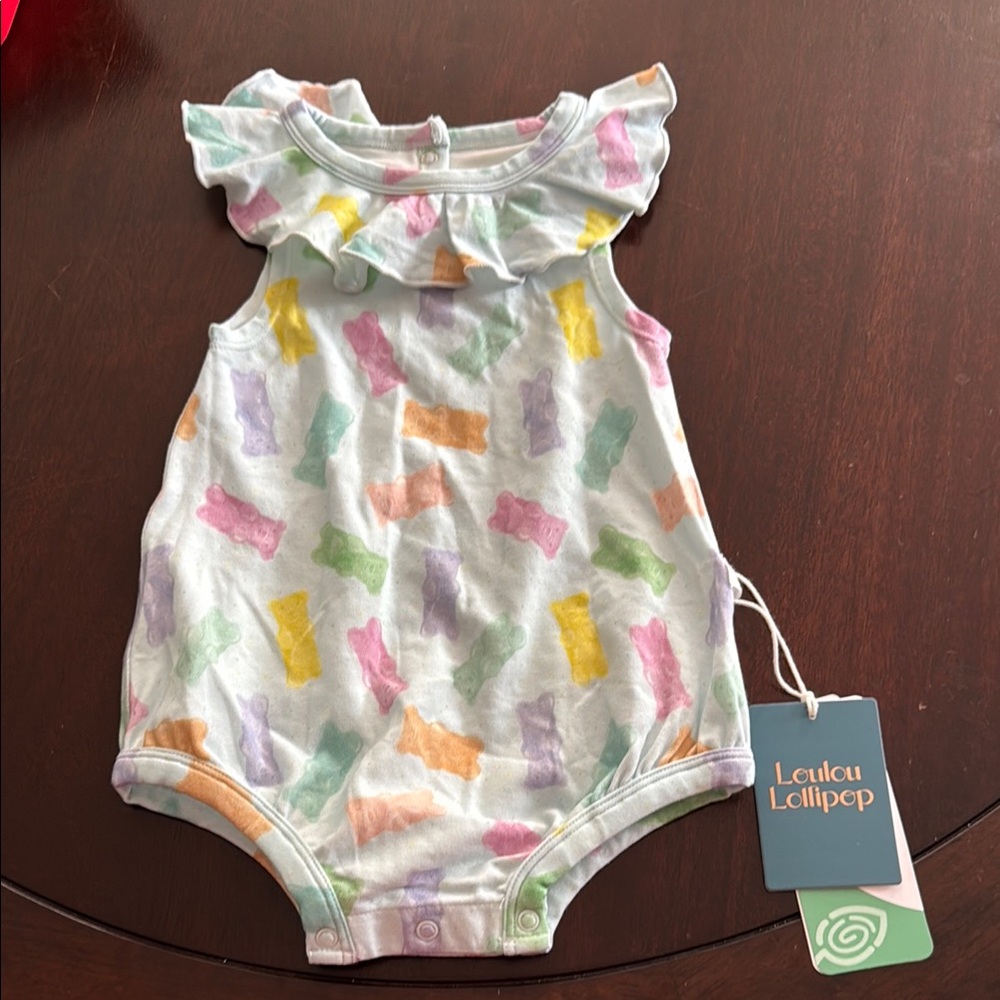 Gummy bear romper 3-6 months